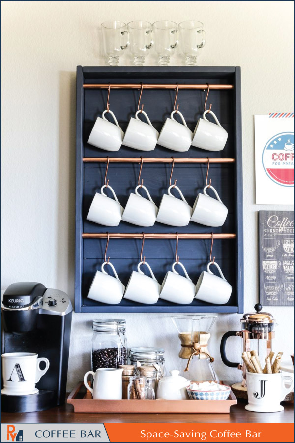 Space Saving Coffee Bar